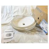 TOTO UNDERMOUNT OVAL SINK OFF WHITE 15 X 17.5"