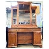 2 PIECE SECRETARY PULL OUT DESK HIDDEN DRAWER