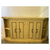 CRESCENT DEMI-LUNE CONSOLE ENTRY TABLE 4 DRAWERS