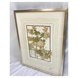 27X21 J MESI SIGNED SNOWBALLS SILVER WOOD FRAME