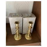 BALDWIN BRASS CANDLESTICKS IN BOXES