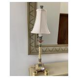 CANDLESTICK LAMP HAND PAINTED AND 2 STAMP