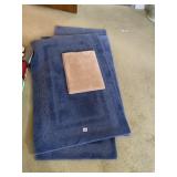 BLUE AREA RUGS BACKING POOR CONDITION