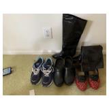 ETIENNE AIGNER BLACK LEATHER 7.5 BOOTS, NEW