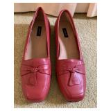 ARRAY RED LEATHER NEW 7.5 NO BOX