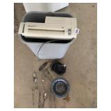 PAPER SHREADER, CAMERA, FLATWARE