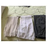 THREE PAIRS INCL. LINEN PANTS