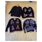 4 SWEATERS, MARISA CHRISTINA BEADED, CLAIRE AND
