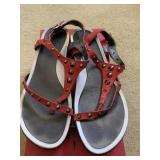VANELI NEW SANDALS 7.5 N RED BAND AND STUDS
