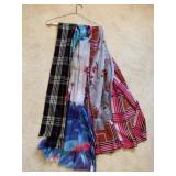 5 SCARVES INCL PLAID