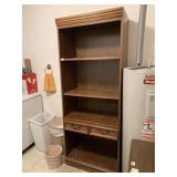PRESSED WOOD BOOKCASE 76" H X 30" X 17" D