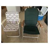 TWO FOLDING CHAIRS