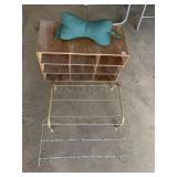 WOOD BIN, TOWEL HOLDERS