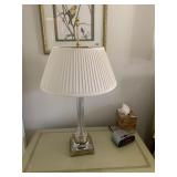 BRASS BASE CRYSTAL LAMP