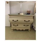 HENREDON LARGE DRAWER OVER SMALL 26" H X 32" W X