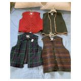 4 PENDLETON VESTS