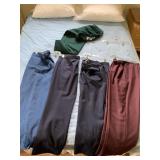 PENDLETON 10, 12, 14 4- PAIRS PANTS, PLUM SZ. 14,