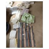 ASSORTED BED LINENS, PILLOWCASES KING GREEN