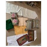 PILLOWS, TABLE RUNNER, SEQUIN MAT,