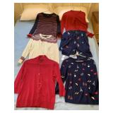 TALBOTS PURE WOOL PINK, PINEAPPLE M SWEATER ETC.