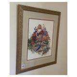 FLORAL PRINT 23" X 21" BY CYNDY CALLOG # 141/225