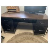 60" X 30" D KNEEHOLE DESK METAL/FORMICA TOP