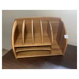 WOOD DESK ORGANIZER