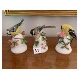 FRANKLIN MINT THE BLUE TIT & AM. GOLDFINCH CHIP