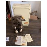 STEIFF BEAR 7" BLACK 681110 BLACK JACKIE