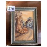 SM. PUMPKINS UNDER THE TREE BY SALI 7" X 5"