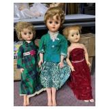 THREE VINTAGE DOLLS