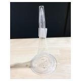VINTAGE ETCHED VASE 8" H