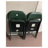 GREEN FOLDING CHAIRS