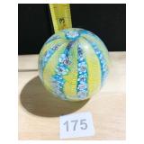 VINTAGE MURANO ART GLASS PAPERWEIGHT WITH
