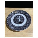 PLATE PEARL STONE WARE, WASHINGTON VASE DESIGN,