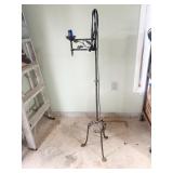 WROUGHT IRON FLOOR LAMP; ACORN DESIGN; 56"H X
