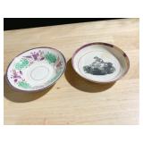 VINTAGE PINK LUSTER SMALL PLATES