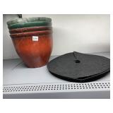 PLASTIC PLANTERS 10" H