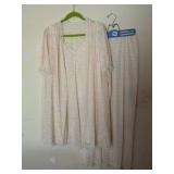 VAN RAALTE 3 PC SLEEP SET NYLON ROBE GOWN AND