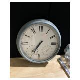 WALL CLOCK, METAL BATTERY OPERATED 15"