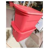 RED STORAGE TOTES