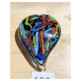 MURANO GLASS ART PAPERWEIGHT HEART SHAPED NO