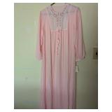 GIMBELS PINK FLEECE NIGHTGOWN FULL LENGTH SIZE