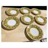 ROYAL CROWN DERBY PLATES 8.5", SET OF 7
