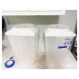 2 PLASTIC STORAGE CONTAINERS