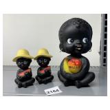 NASSAU SOUVENIRS, BOBBLE HEAD BABY BANK, SALT AND