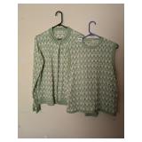 LANE BRYANT 2 PC SWEATER SET CIRCA 70S CARDIGAN
