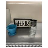 PLANTER, HERB SIGN, PLANT STARTER CONTAINER