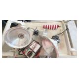 3 CLIP LIGHTS; MULTIMETER; FLAG