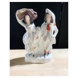 STAFFORDSHIRE FLAT BACK FIGURINE OF COURTING
